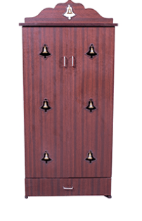 அழகான 4x2 பூஜை ஸ்டாண்ட் - வீட்டு வழிபாட்டிற்கு ஏற்றது