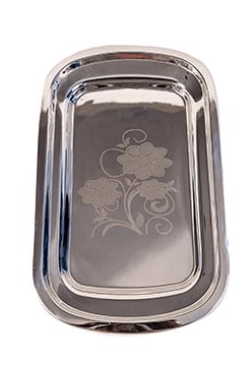 SS TRAY POONAM 31X21X2