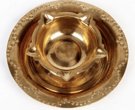 Brass Agal Vilakku - Traditional Indian Oil Lamp for Home Decor