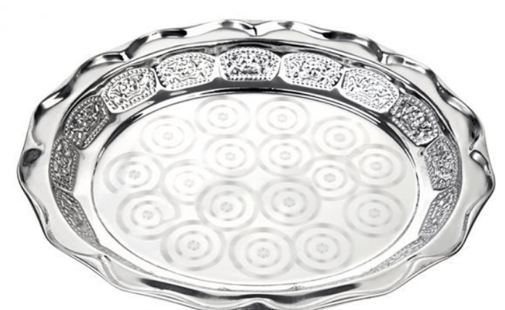 Stainless Steel Tray - Durable & Stylish Serving Tray for Home & Kitchen