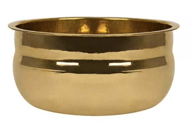 பித்தளை வனச்சட்டி: கைவினைப் பொருட்கள், உண்மையான இந்திய வீட்டு அலங்காரம்.