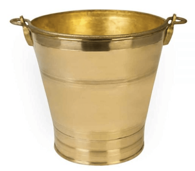 Brass Bucket: Durable and Stylish Home Decor