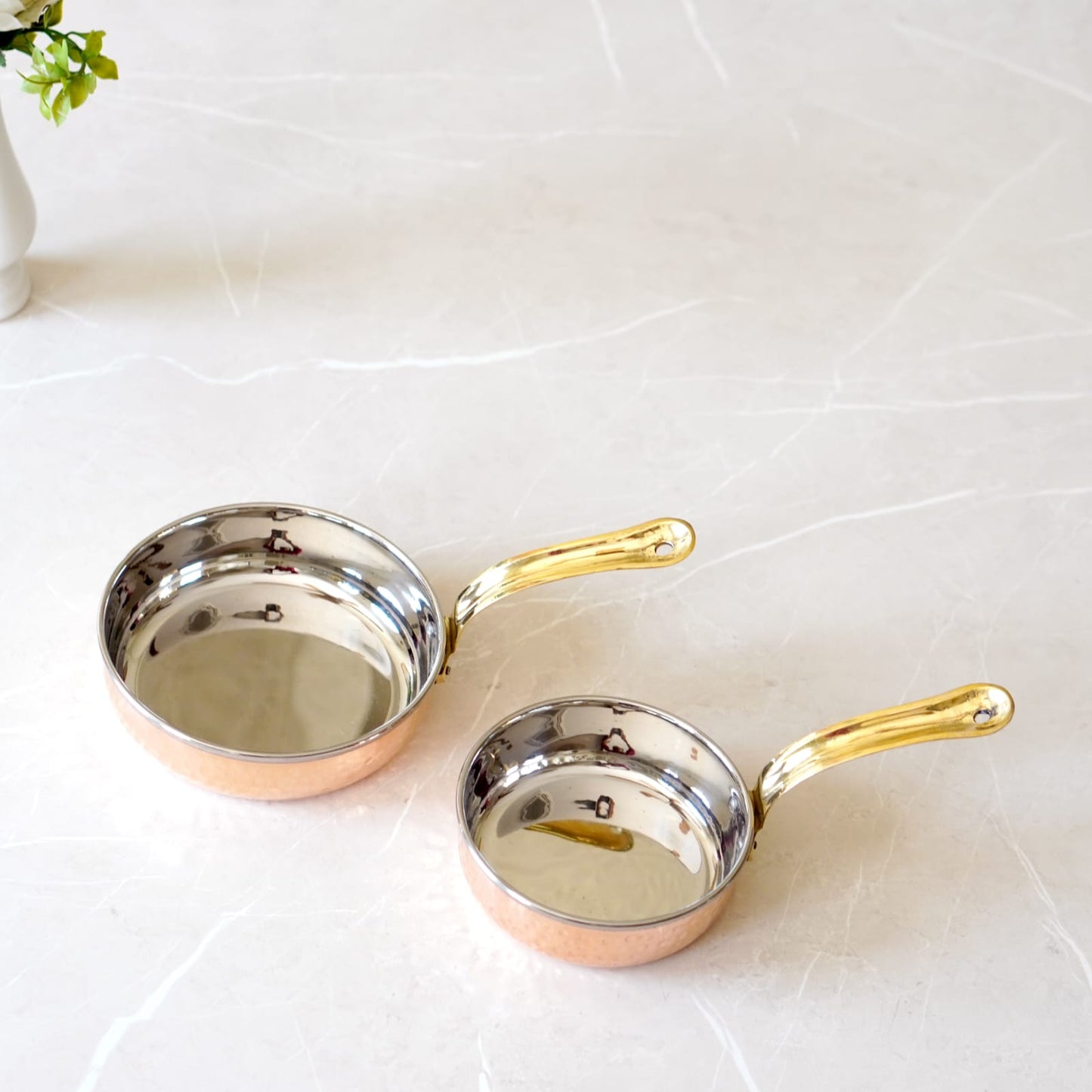 Brass Globe's Copper Steel Saucepan with Tincoated