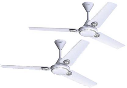 V-Guard ROTAIR DX VX with 24 Months Warranty 1200 mm Ceiling Fan (1 Star | WHITE | Pack of 2)