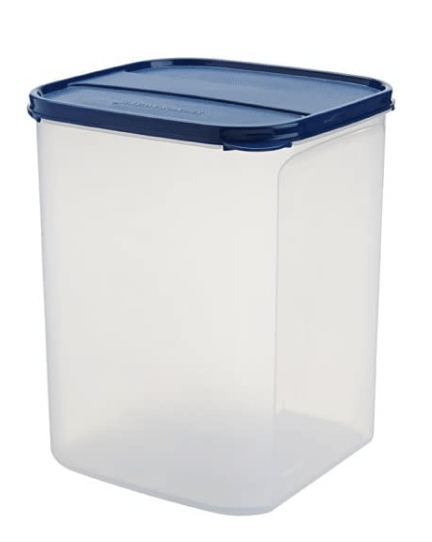 Signoraware 6.5 Litres Modular Multi-Purpose Plastic Containers with Lid for Kitchen Storage | Food Grade BPA Free Leak Proof | Spices Atta Grains and More Organizers (6500ml, Mod Blue)