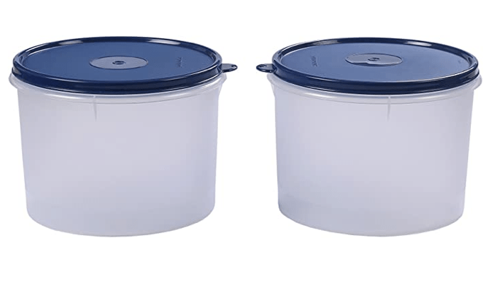 Signoraware Store Well Container Set, 2.5 Litres, Set of 2, Mod Blue, plastic