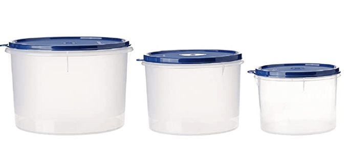 Signoraware Storage Container Set, 3-Pieces, Blue
