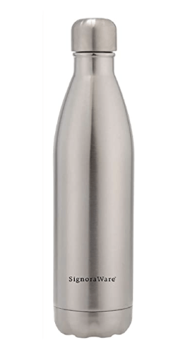 Signoraware Aqualene Vacuum Steel cola Hot and Cold bottle 1000ml,Multicolour (1 PC)