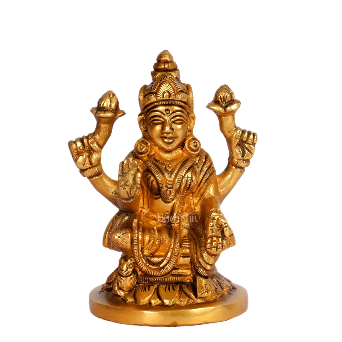 Superfine Brass Ganesha, Lakshmi, Saraswati Idols 3.5 "