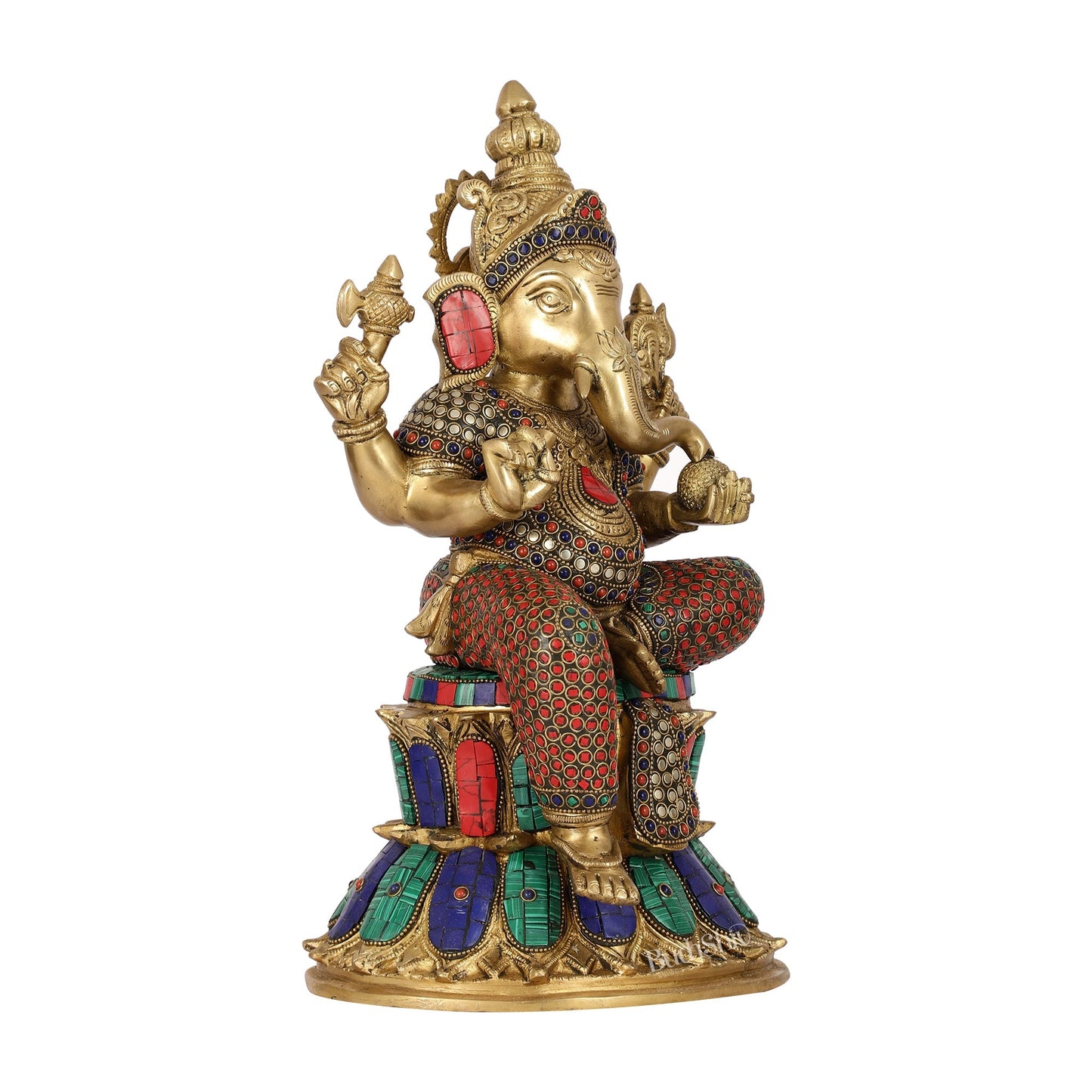 Superfine Brass Ganesha Statue 15 inch
