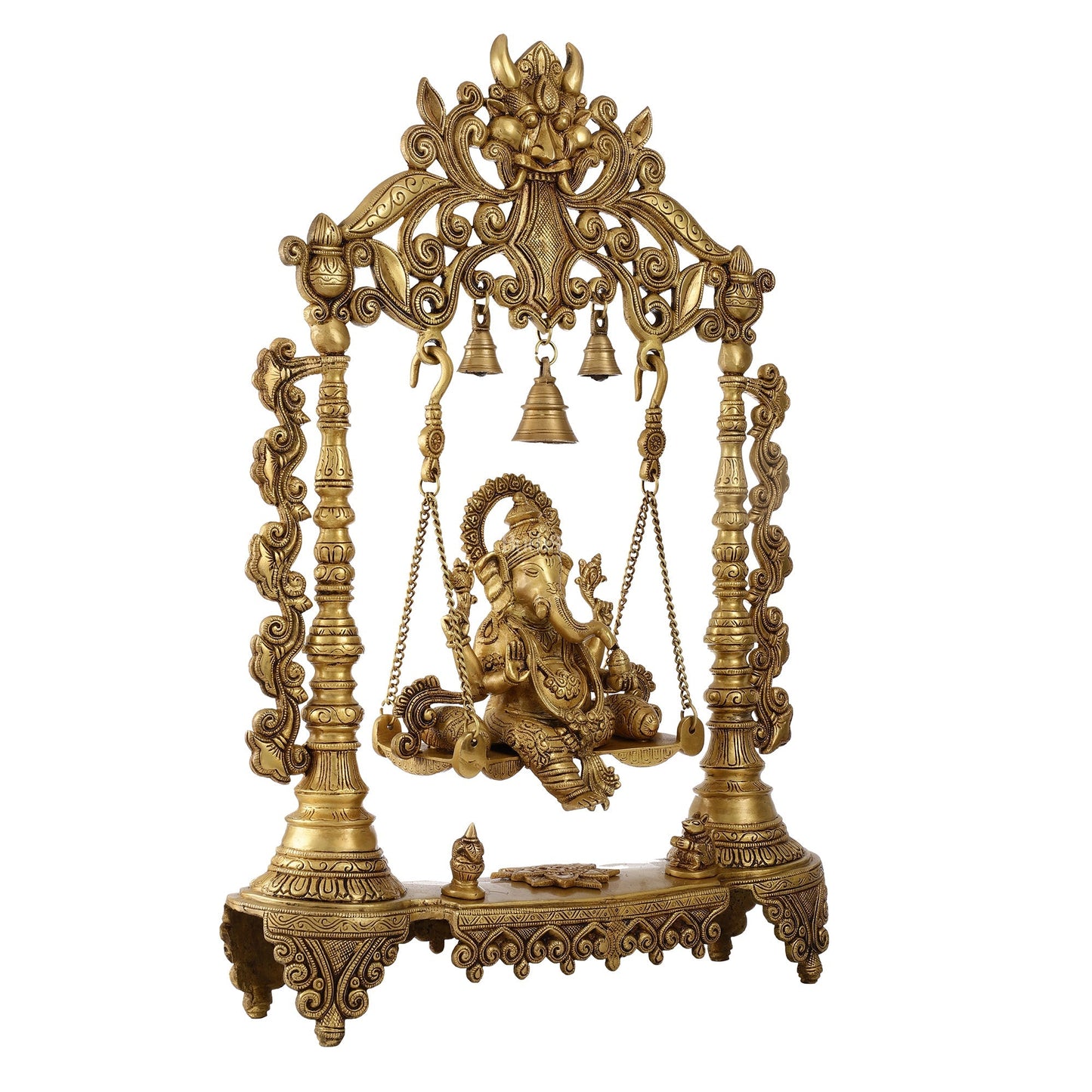 Superfine Brass Ganesha Swing jhoola - 26 inch large