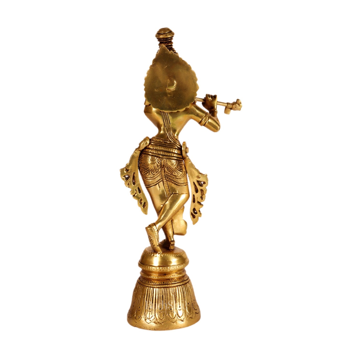 Superfine Brass Krishna Statue | Height 11 Inch