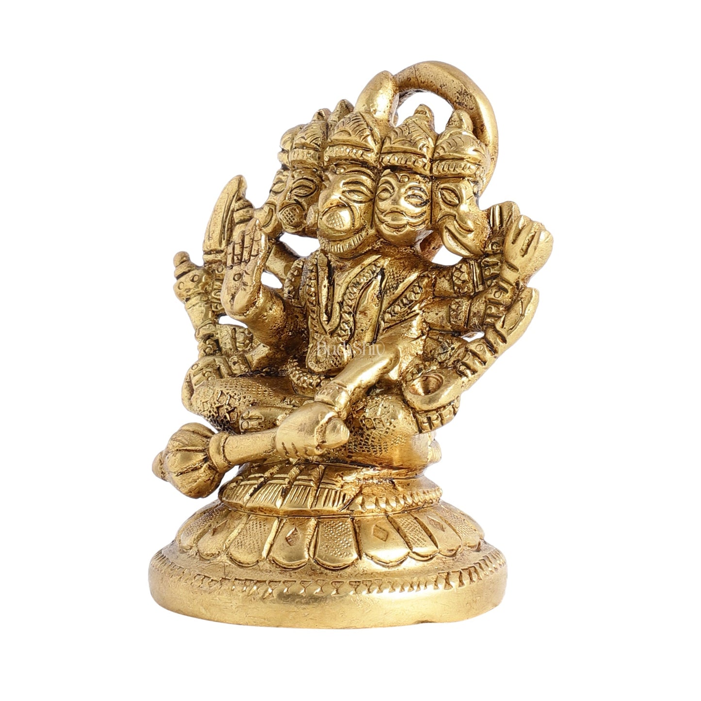 Superfine Brass Panchmukhi Hanuman Idol 3 inch