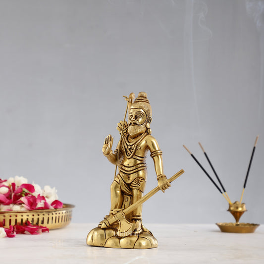 Superfine Brass Parshuram Idol - 7.5 Inch