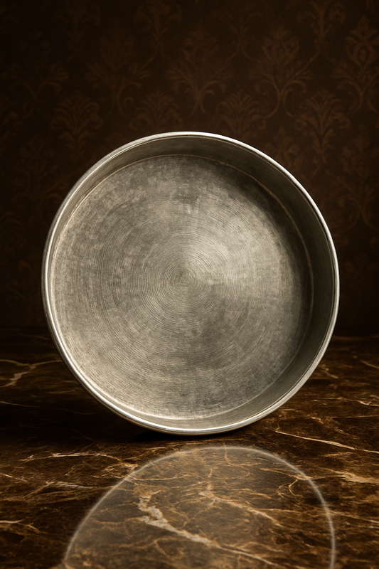 Eeyam (Tin) Plate – Traditional Pure Tin Thattu | 8–12 Inch | Velanstore