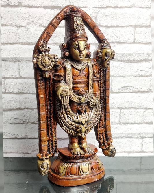 Tirupati Balaji Brass statue 22 inch | Handcrafted in India