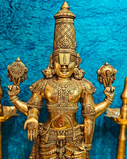 Tirupati Balaji Venkateshwar Brass Statue/Idol 33 inches