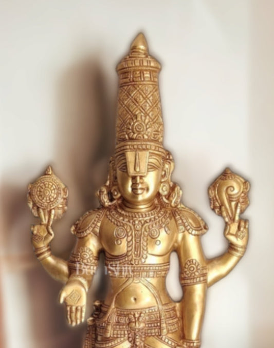 Tirupati Balaji Venkateshwar Brass Statue/Idol 33 inches