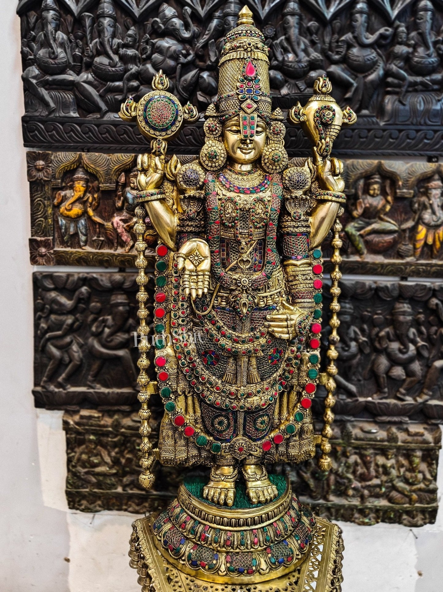Tirupati Balaji Venkateshwar Brass Statue/Idol 48 inches