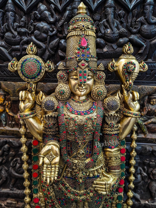 Tirupati Balaji Venkateshwar Brass Statue/Idol 48 inches