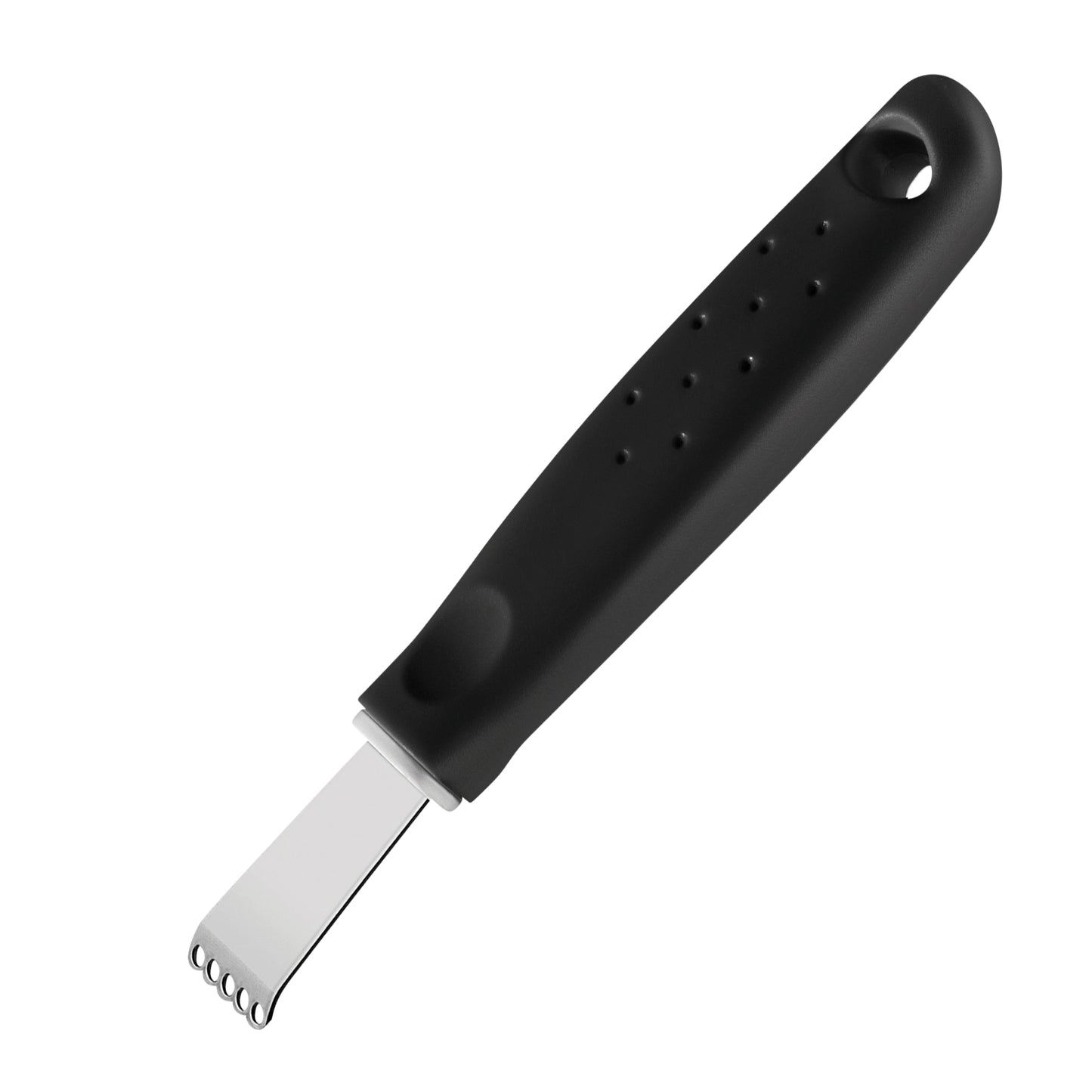 Utilitá Stainless Steel Lemon Grater with Black Polypropylene Handle