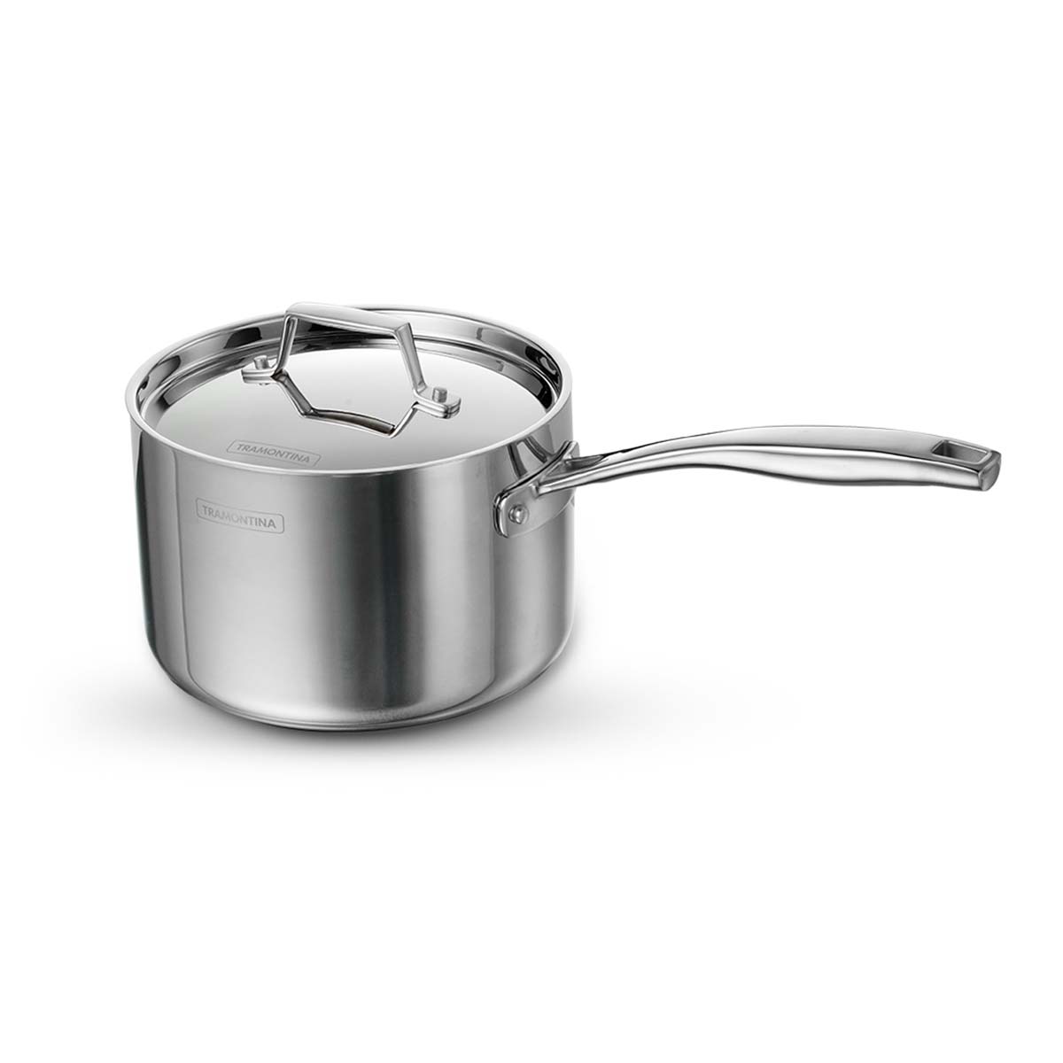 Aeion 16cm Stainless Steel Tri-Ply Sauce Pan with SS Lid - 2.1L