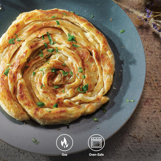 Fusao EX+ 26cm Ceramic Stainless Steel Tri-Ply Concave Tawa - 4mm Thick