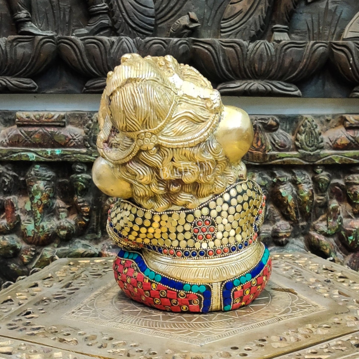 Unique Baby Ganesha Brass idol 9 inches