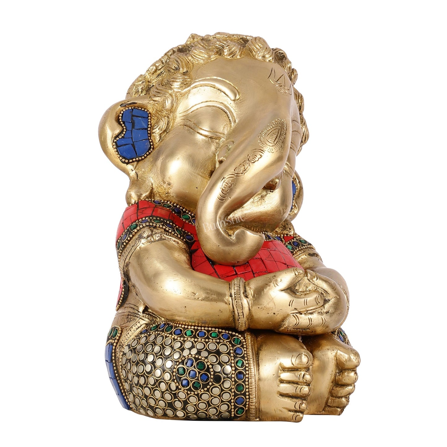 Unique Baby Ganesha Brass idol 9 inches