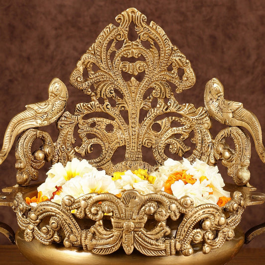 Unique Brass Urli Bowl | Height: 10 inch