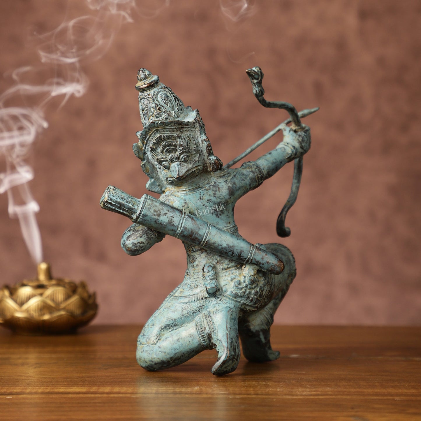 Vintage Indonesian Bronze Lord Rama Sculpture | Height: 8 inches