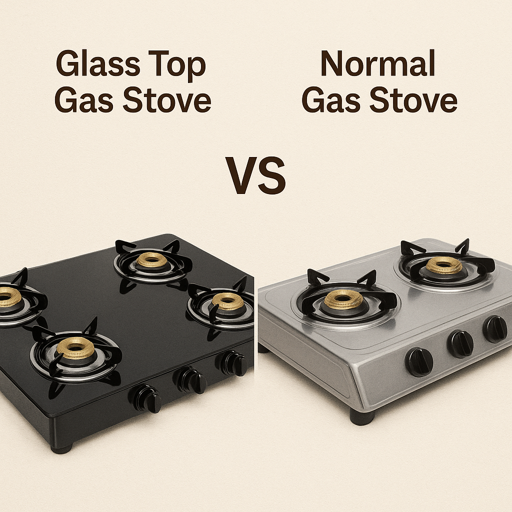 Glass Top Gas Stove vs Normal Gas Stove