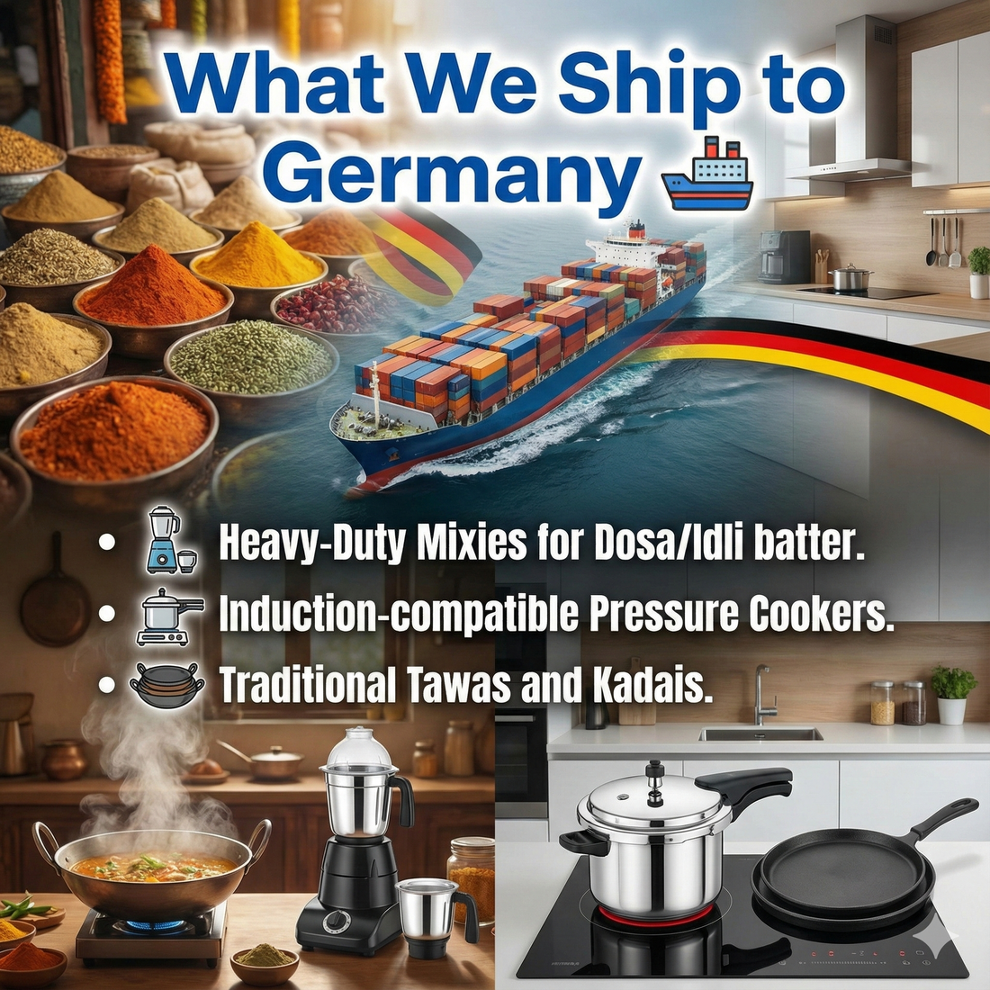 Indian Kitchen Appliances in Germany: Trusted Shopping from India