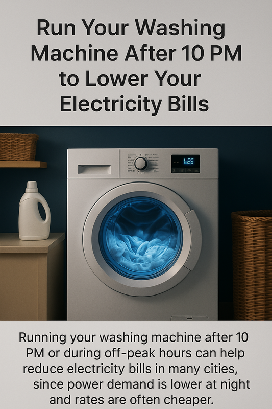 Save Money on Laundry: Run Your Washing Machine After 10 PM
