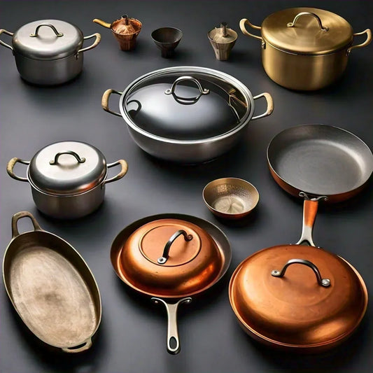 Choose The Right Cookware: Aluminum, Brass, Bronze, Copper, Eeyam (Tin), Iron, and Stainless Steel