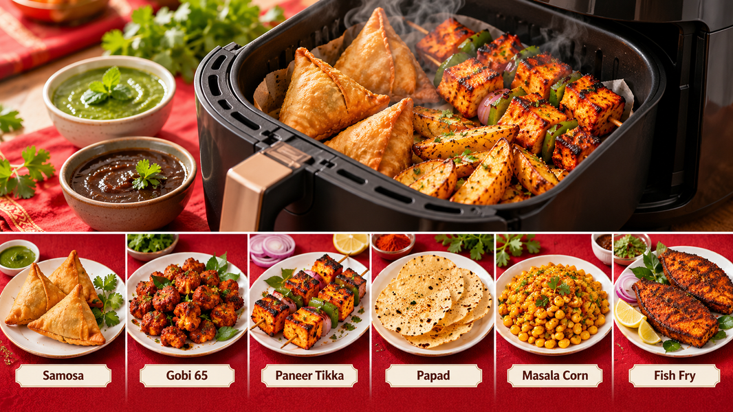 Air Fryer Cooking Chart for Indian Food: Times & Temperatures for 18 Favourites