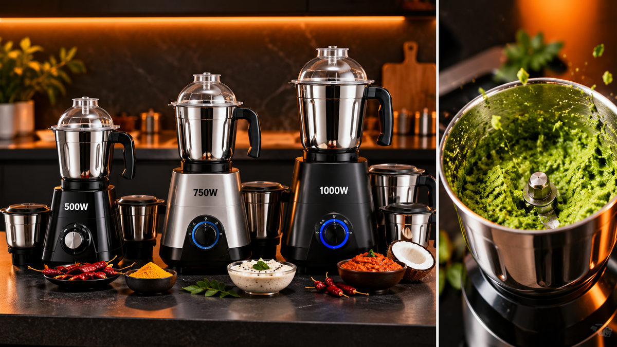500W vs 750W vs 1000W Mixer Grinder: Which Wattage Do You Really Need?