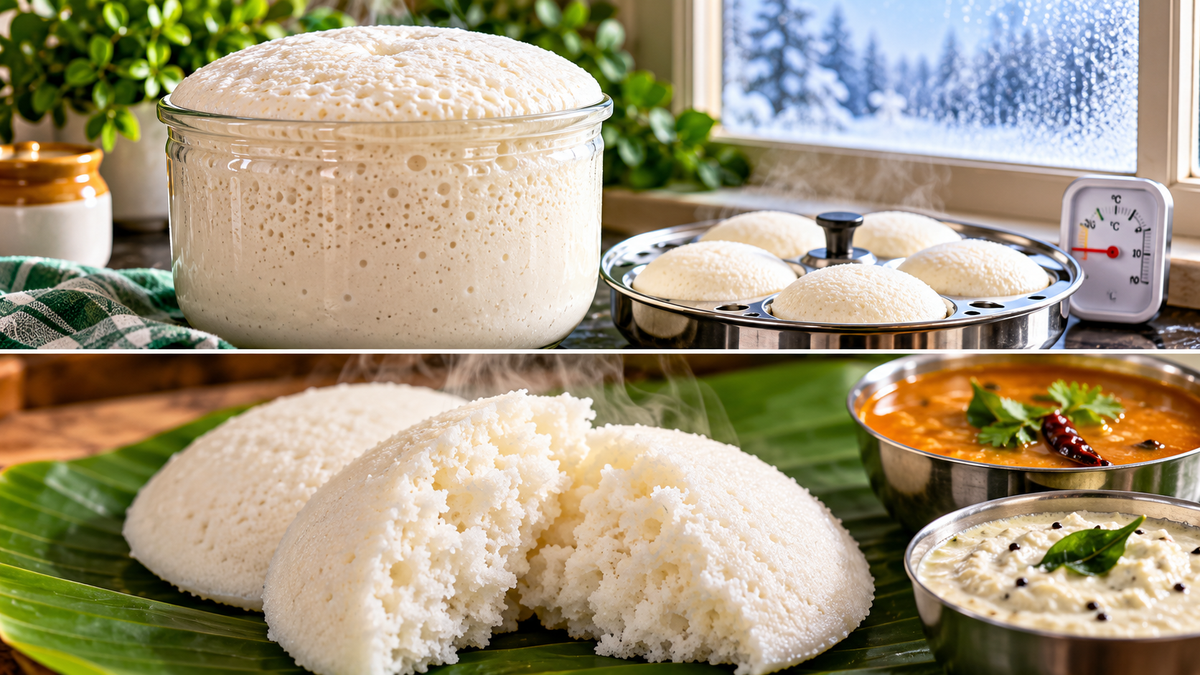 Idli Batter Not Fermenting? The Science, the Fixes & Tips for Cold Countries