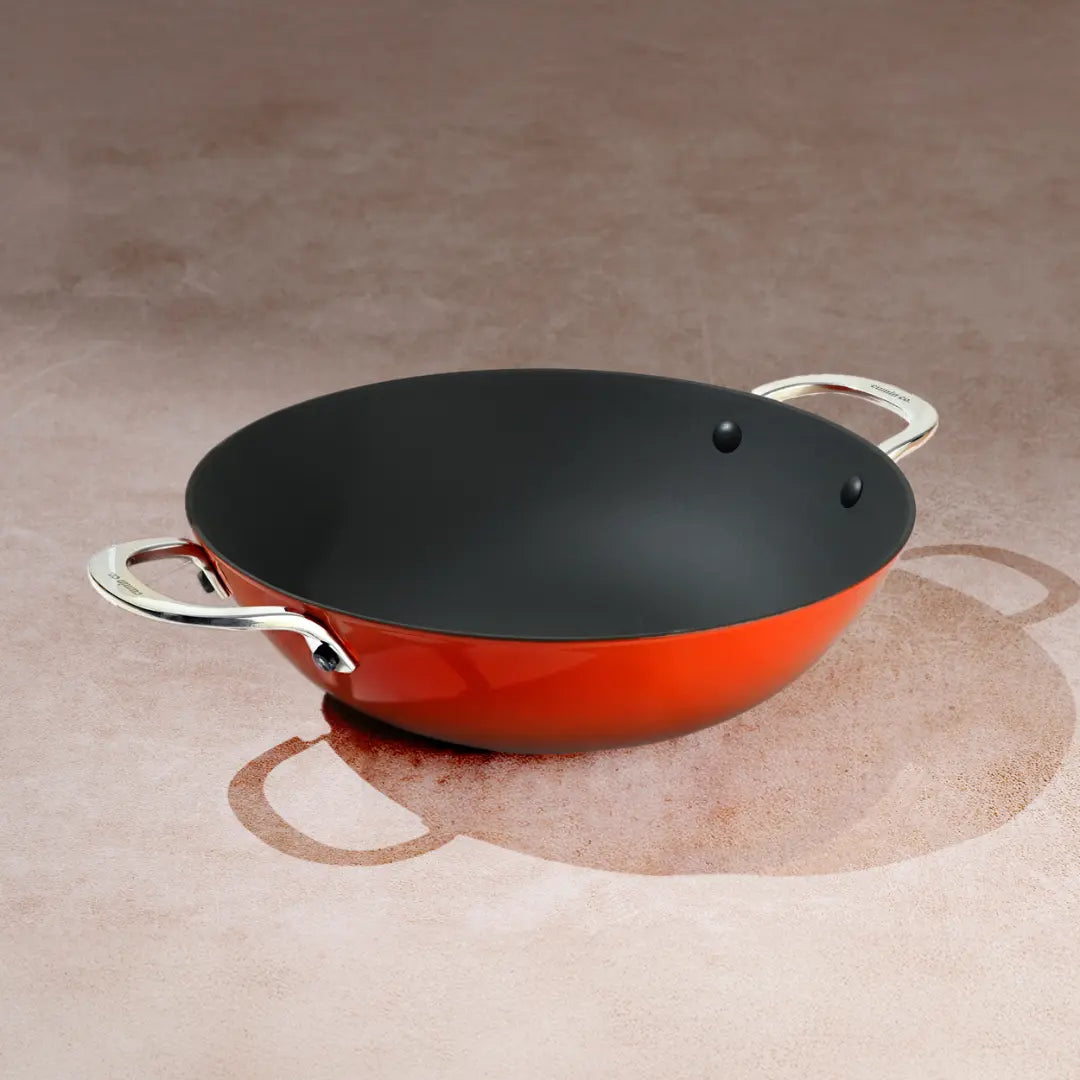 No. 11 Enamel Cast Iron Kadai LITE (3.9L)