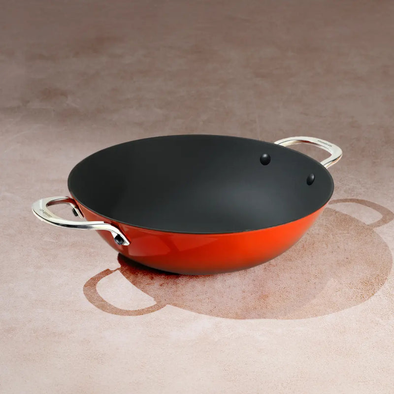 No. 11 Enamel Cast Iron Kadai LITE (3.9L)