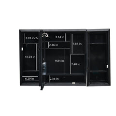 Nilkamal Glory Plastic Cabinet Set with Mirror and LED Diffused Light