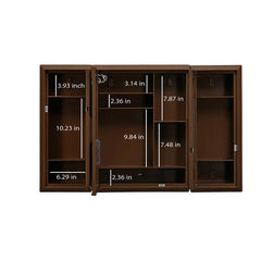 Nilkamal Glory Plastic Cabinet Set with Mirror and LED Diffused Light