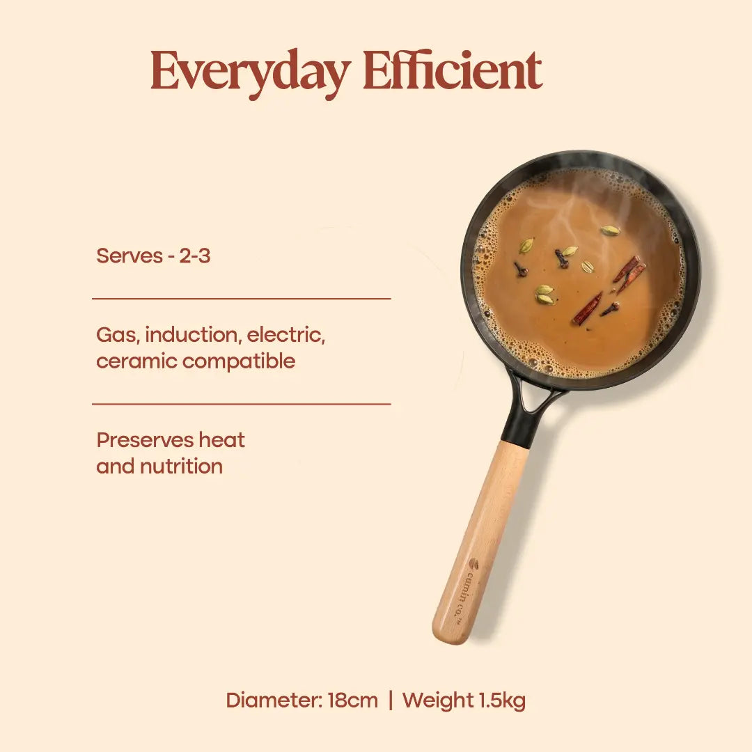 No. 7 Enamel Cast Iron Sauce Pan (1.3L)