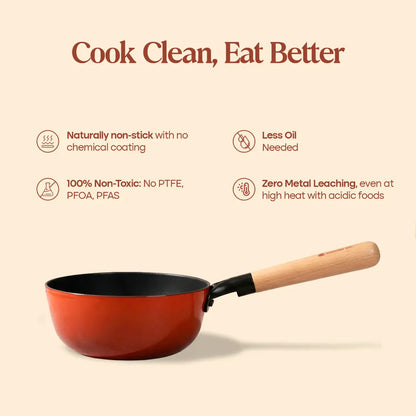 No. 7 Enamel Cast Iron Sauce Pan (1.3L)