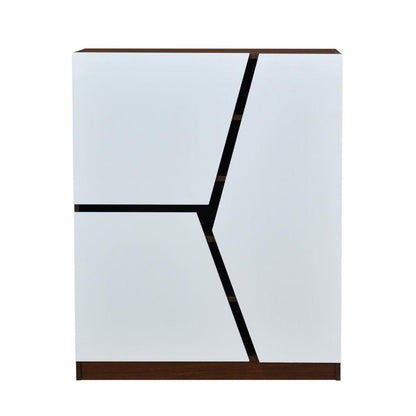 Nilkamal Tetris Shoe Cabinet (Urban Walnut)