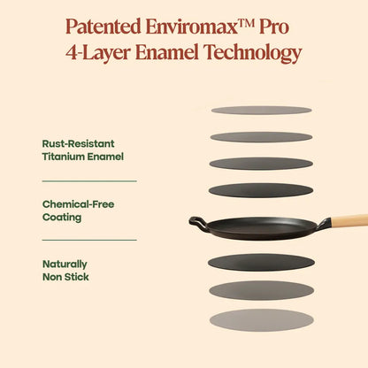 No. 11 Enamel Cast Iron Dosa Tawa (28cm)