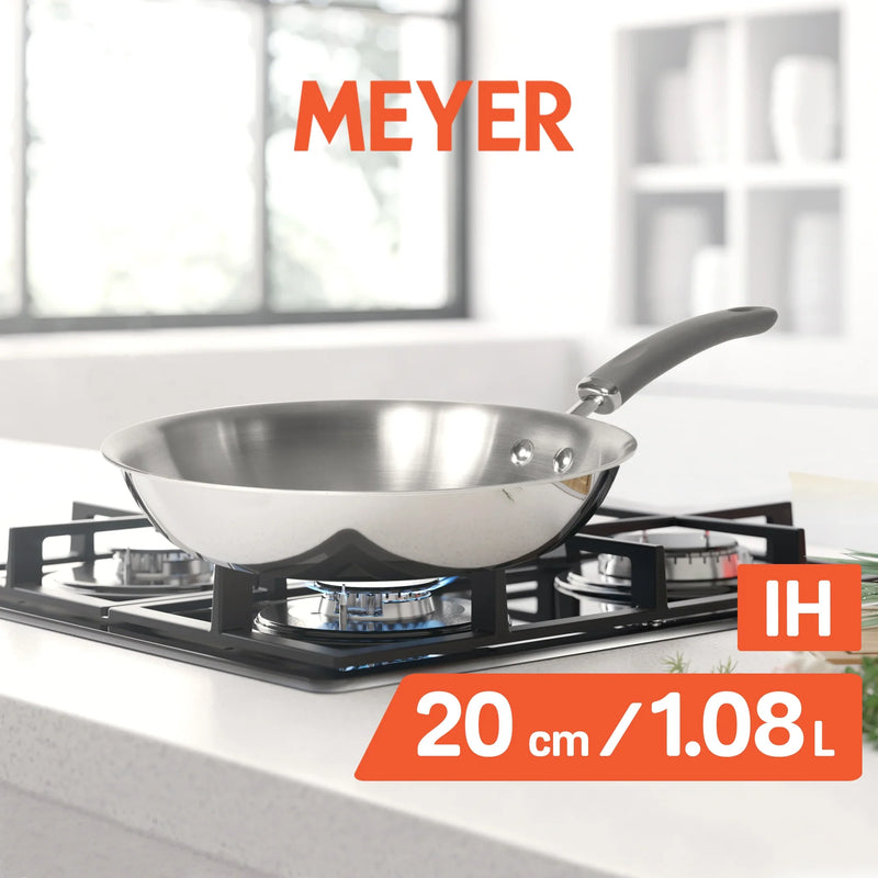 Meyer Trivantage Stainless Steel Triply Cookware  Open Frypan, 20cm