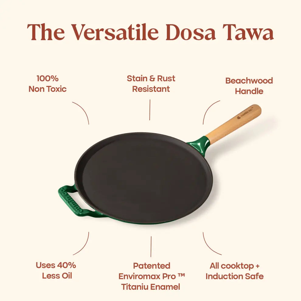 No. 11 Enamel Cast Iron Dosa Tawa (28cm)