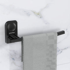 Plantex Stainless Steel Napkin Hanger for Washbasin/Napkin Holder for Bathroom/Towel Ring/Bathroom Accessories - Pack of 1 (Black)-1
