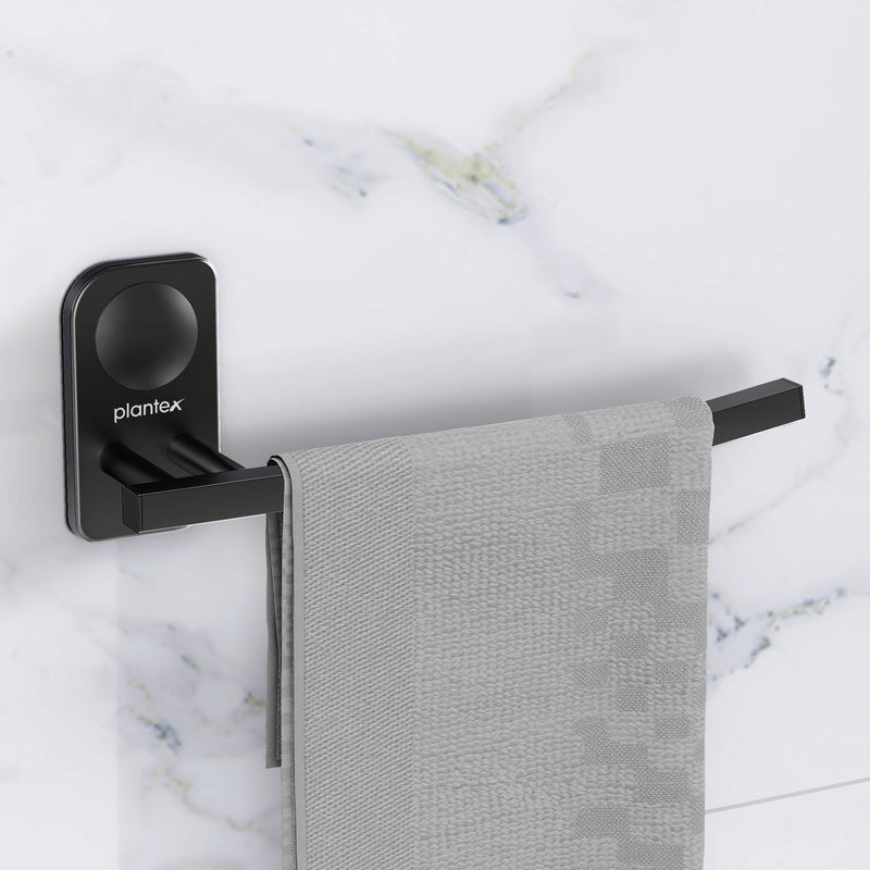 Plantex Stainless Steel Napkin Hanger for Washbasin/Napkin Holder for Bathroom/Towel Ring/Bathroom Accessories - Pack of 1 (Black)-1